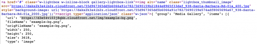 webflow lightbox generated html