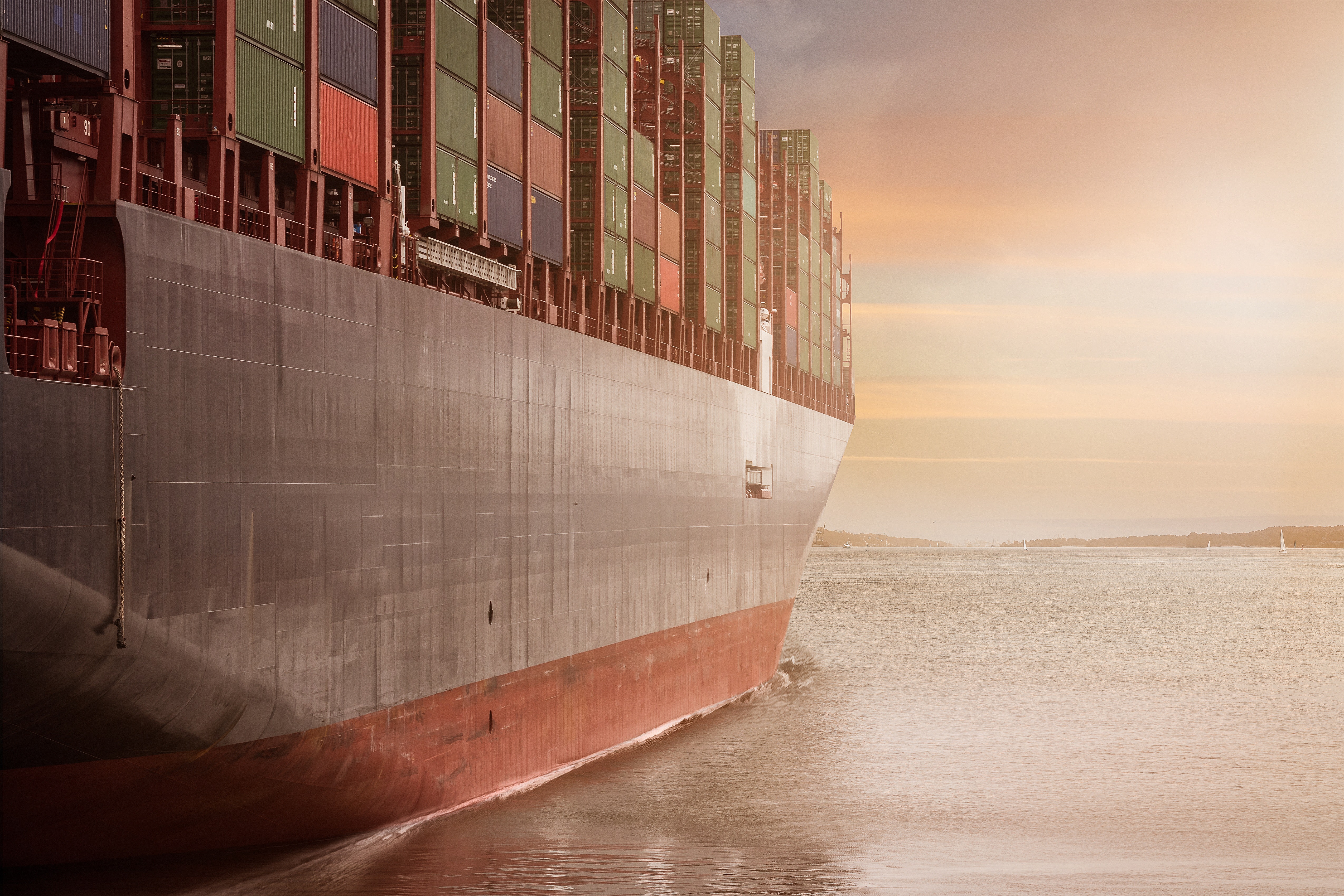 cargo ship on the water