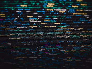 code on a screen